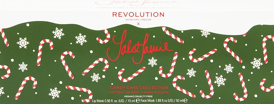 Set - Revolution Skincare x Jake Jamie Candy Cane Christmas Gift Set (mask/50ml + lip/mask/15ml + brush/1pc + headband/1pc) — photo N25