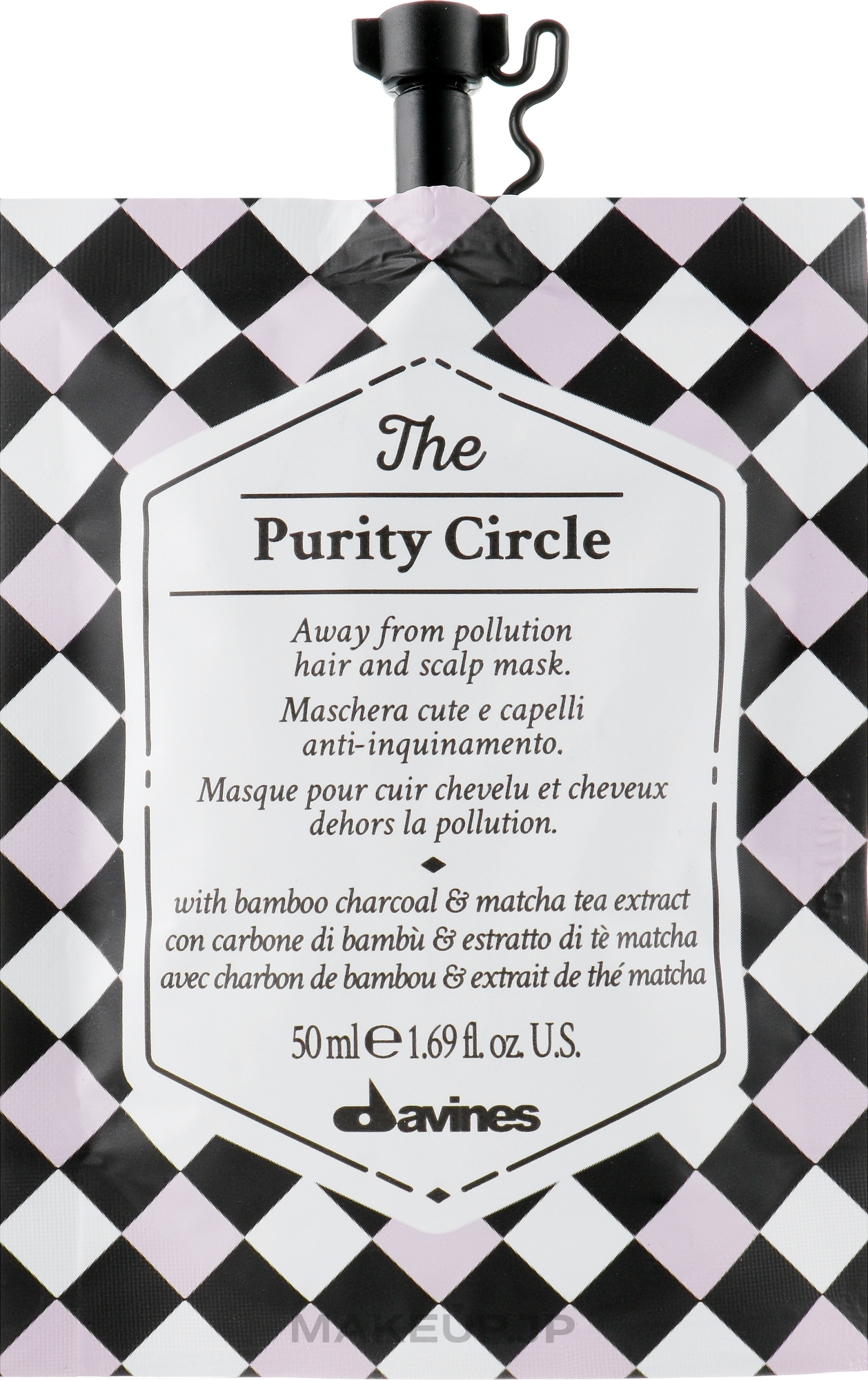 Detoxifying Natural Hair and Scalp Mask - Davines The Purity Circle — photo 50 ml