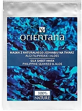 Fragrances, Perfumes, Cosmetics Face Mask - Orientana Silk Cloth Face Mask Philippine Seaweed & Aloe