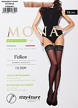 Fragrances, Perfumes, Cosmetics Felice Stockings, 15 Den, naturale - MONA