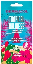 Fragrances, Perfumes, Cosmetics Smoothing Sheet Mask - Dermacol Tropical Balinese Smoothing Face Mask