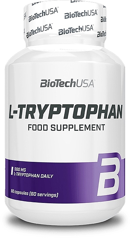 L-tryptophan Amino Acid, 500mg - BioTechUSA L-Tryptophan — photo N3