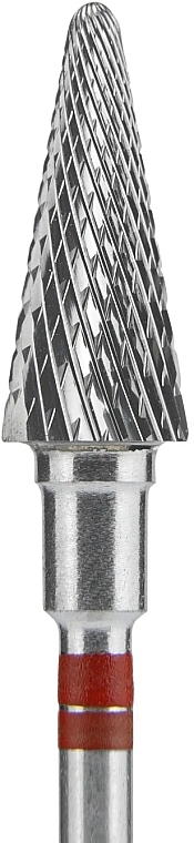 Carbide Nail Drill Bit for Left-Handed 'Cone', black, diameter 6 mm, work part 14 mm - Staleks Pro Expert — photo N2