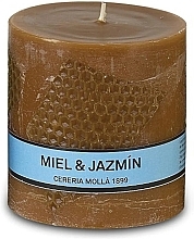 Fragrances, Perfumes, Cosmetics Scented Candle, 8 x 8 cm - Cereria Molla Asturias Honey & Jasmine Scented Candle