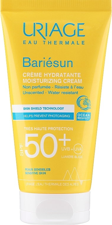 Unscented Sunscreen Moisturizing Cream - Uriage Bariesun Moisturuzing Cream Unscented SPF50+ — photo N2