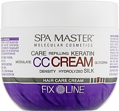 Fragrances, Perfumes, Cosmetics Medium Hold Thickening Hair Cream with Keratin - Spa Master Hair Care Cream with Keratin