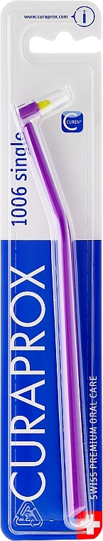 Mono Toothbrush "Single CS 1006", purple - Curaprox — photo N2