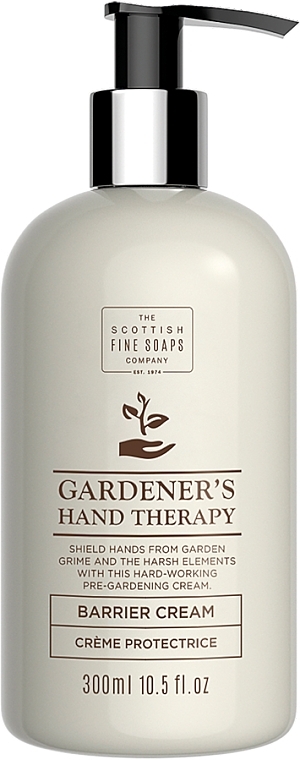 Hand Cream, with pump - Scottish Fine Soaps Gardeners Therapy Barrier Cream — photo N1