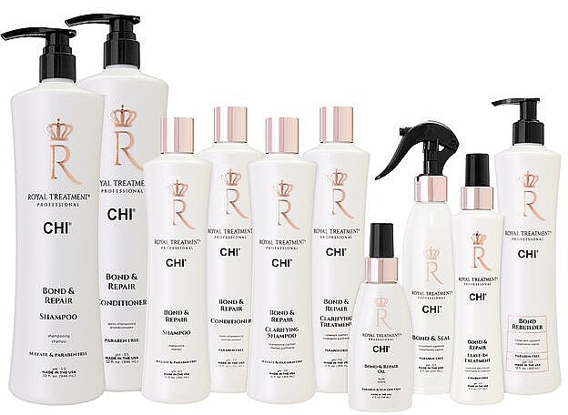 Set, 10 products - Chi Royal Treatment Bond & Repair Salon Intro Kit — photo N1