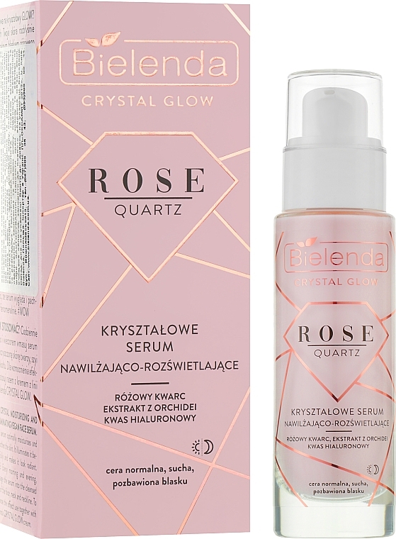 Moisturizing Serum with Pink Quartz Crystalls - Bielenda Crystal Glow — photo N3