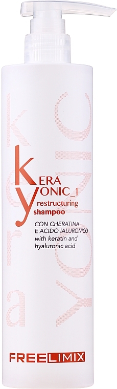 Repairing Shampoo with Keratin & Hyaluronic Acid - Freelimix Ristrutturante Shampoo — photo N3