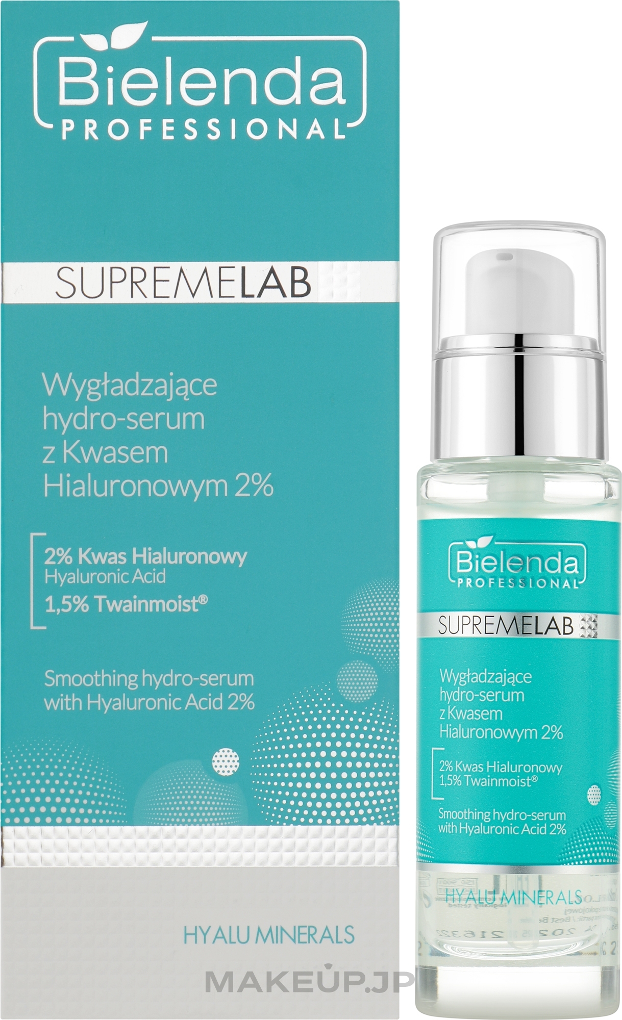 Smoothing Hydro Serum with 2% Hyaluronic Acid - Bielenda Professional SupremeLab Hyalu Minerals Smoothing Hydro-Serum With Hyaluronic Acid 2% — photo 30 ml