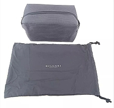 Men's Cosmetic Bag, grey - Bvlgari Men Pouch Grey — photo N2