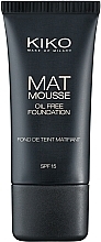 Fragrances, Perfumes, Cosmetics Mousse Foundation - Kiko Milano Mat Mousse Foundation SPF15