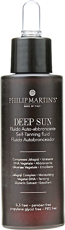 Self-Tanning Facial Fluid - Philip Martin's Deep Sun — photo N2