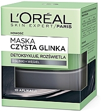 Detoxifying and Brightening Face Mask "Pure Clay" - L'Oreal Paris Skin Expert — photo N1