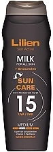 Fragrances, Perfumes, Cosmetics Sunscreen Body Milk - Lilien Sun Active Milk SPF 15