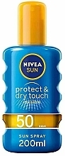 Sunscreen Spray - Nivea Sun Invisible Protect & Dry Touch Sun Spray SPF 50 — photo N2