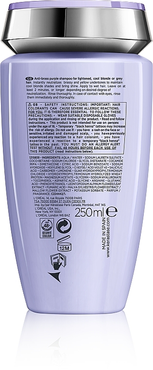 Anti Copper & Yellowness Shampoo - Kerastase Blond Absolu Bain Ultra Violet — photo N3