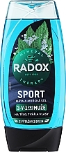 Fragrances, Perfumes, Cosmetics Mint & Sea Salt 3in1 Shower Gel - Radox Sport Mint And Sea Salt 3-in-1 Shower Gel