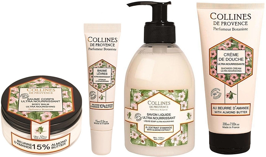 Set - Collines De Provence Almond Butter (shr/gel/200ml + soap/300ml + b/balm/150ml + lips/balm/15ml) — photo N4