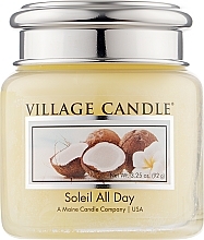 Fragrances, Perfumes, Cosmetics Scented Candle in Jar 'Sunny Day' - Village Candle Soleil All Day