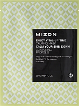 Fragrances, Perfumes, Cosmetics Soothing Face Sheet Mask - Mizon Enjoy Vital-Up Time Calming Mask