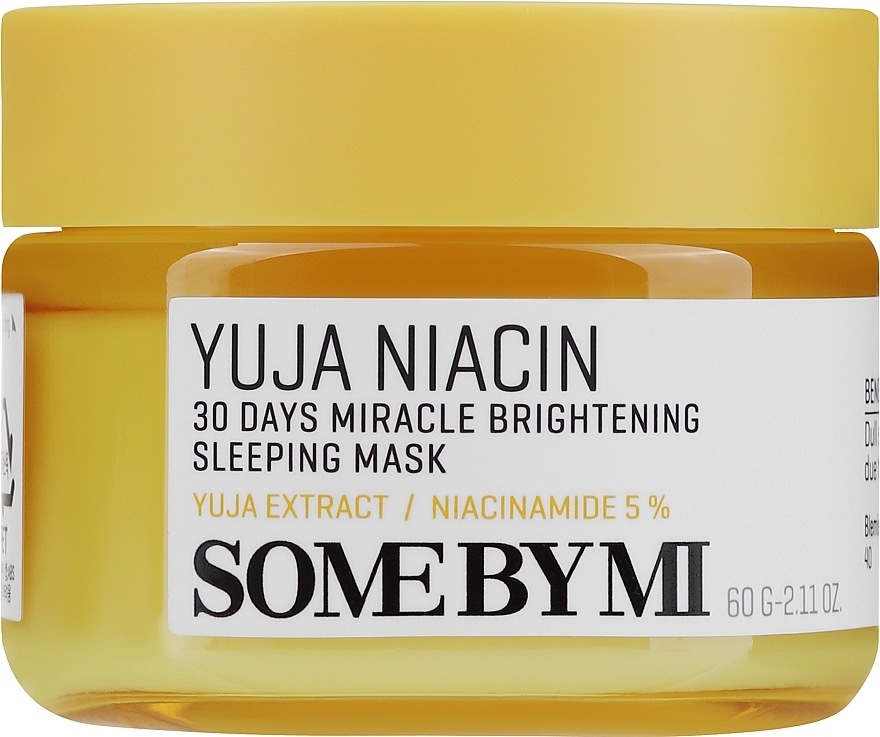 Night Tone Evening Face Mask - Some By Mi Yuja Niacin Brightening Sleeping — photo N1