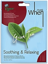 Fragrances, Perfumes, Cosmetics Soothing & Relaxing Face Mask - Simply When Green Tea Soothing & Relaxing Face Mask