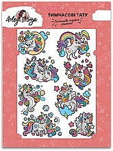 Fragrances, Perfumes, Cosmetics Temporary Tattoo "Rainbow Unicorn" - Arley Sign