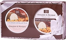 Fragrances, Perfumes, Cosmetics Cosmetic Set - Fresh Juice Chocolate and Marzipan (scr/225ml + cr/225ml)