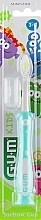 Fragrances, Perfumes, Cosmetics Toothbrush "Kids Monster", turquoise - G.U.M Toothbrush