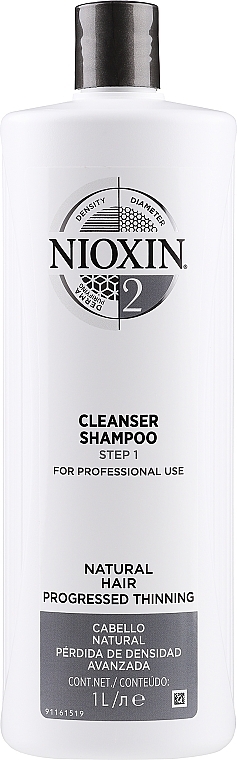 Cleansing Shampoo - Nioxin Thinning Hair System 2 Cleanser Shampoo — photo N1