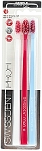 Fragrances, Perfumes, Cosmetics Toothbrush Set, extra soft, white + pink + blue - SWISSDENT Profi Gentle Extra Soft Trio-Pack