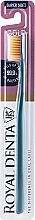 Fragrances, Perfumes, Cosmetics Extra Soft Gold Toothbrush, turquoise - Royal Denta Gold Super Soft