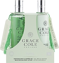 Set - Grace Cole Grapefruit, Lime & Mint (sh/gel/300ml + b/lot/300ml) — photo N1