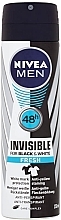 Antiperspirant Deodorant Spray - NIVEA MEN Invisible For Black & White Fresh Deodorant Spray — photo N1