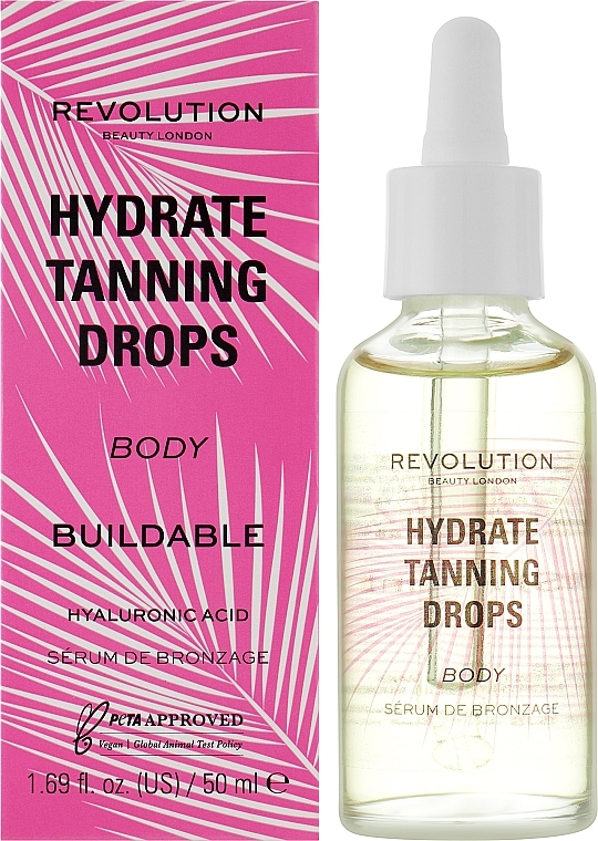 Body Tanning Drops - Makeup Revolution Beauty Hydrate Tanning Drops Body — photo N3