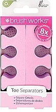 Toe Separators, pink + purple - Brushworks Toe Separators — photo N1
