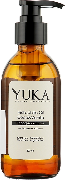 Body and Intimate Hygiene Hydrophylic Oil 'Coconut and Vanilla' - Yuka Hidrophilic Oil — photo N1