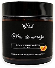 Fragrances, Perfumes, Cosmetics Vegan Massage Mousse 'Sweet Orange & Chili' - VCee Sweet Orange & Chilli Massage Mousse