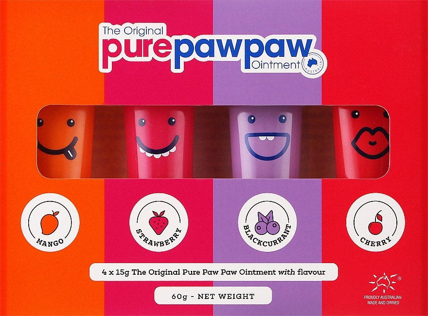 Repairing Lip Balm Set - Pure Paw Paw Four Pack (lip/balm/4x15g) — photo N1