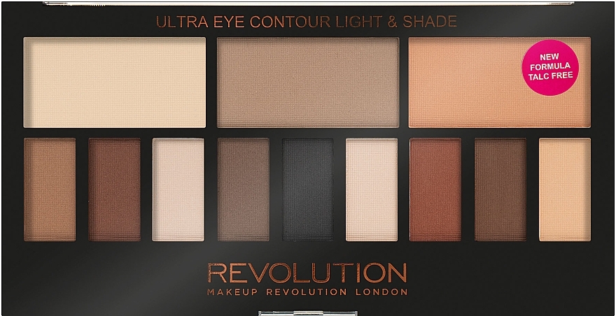 Shadow Palette, 12 Shades - Makeup Revolution Ultra Eye Contour Light and Shade — photo N2