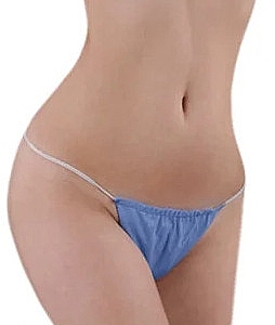 Spunbond Thongs for SPA Procedures, light blue - Doily — photo N2