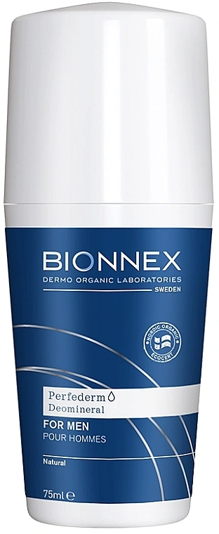 Men Roll-On Deodorant - Bionnex Perfederm DeoMineral Roll-On for Men — photo N1