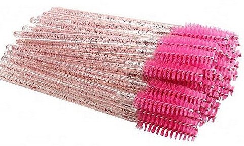Disposable Lash & Brow Brushes, hot pink - Deni Carte — photo N2