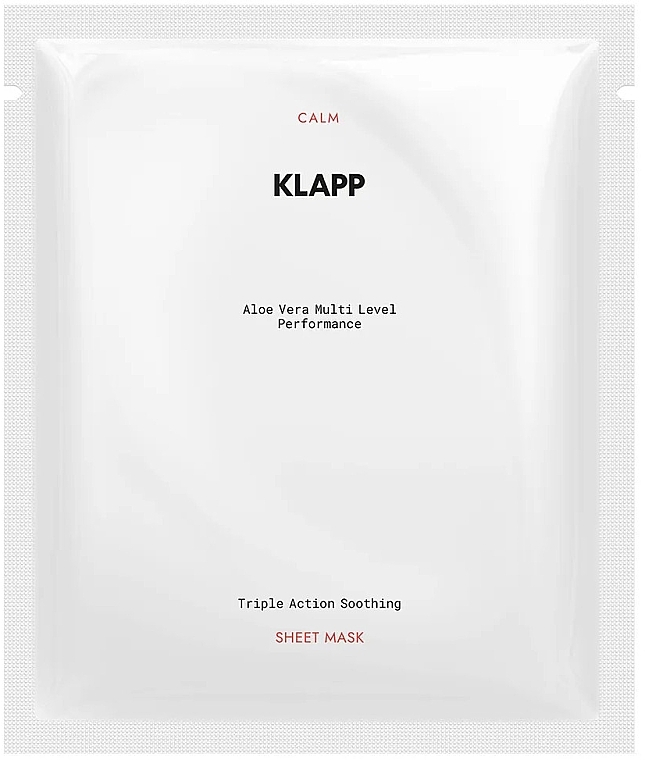 Soothing Sheet Face Mask - Klapp Triple Action Soothing Sheet Mask — photo N1