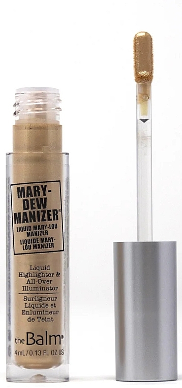 Liquid Highlighter, 4 ml - TheBalm Mary-Dew Manizer Liquid Highlighter — photo N3