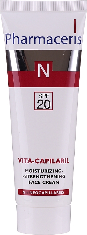 Moisturizing-Strengthening Face Cream - Pharmaceris N Vita Capilaril Moisturizing-Strengthening Face Cream SPF20 — photo N1