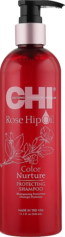 Rosehip Oil & Keratin Shampoo - CHI Rose Hip Oil Shampoo — photo N3